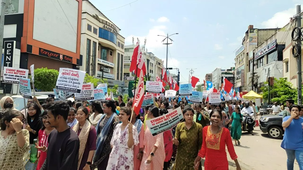 Students march