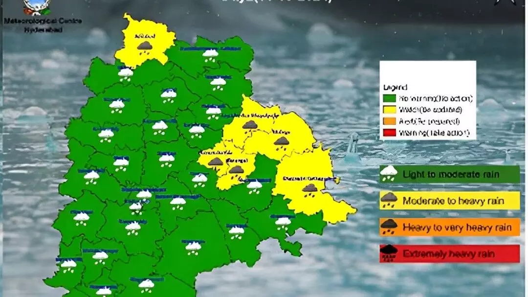 తెలంగాణలో మరో మూడురోజులు భారీ వర్షాలే